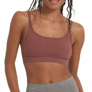 Vuori Mindsett Bra Mauve Pink Size Small Light Support